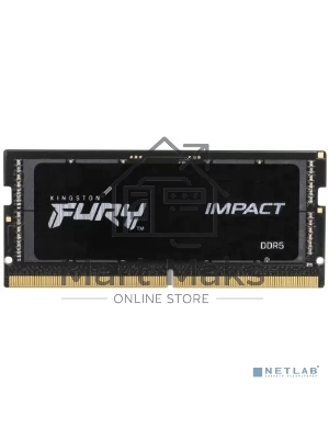 Оперативная память Kingston Fury Impact, DDR5, 32GB (1x32GB), 4800MHz, CL38 SO-DIMM