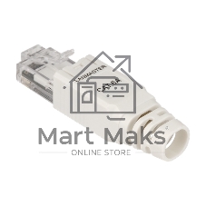 Коннектор Lanmaster LAN-TMP-U6A-WH полев.RJ45 кат.6A UTP бел. (упак.:1шт)