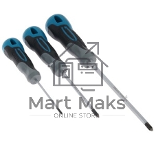 Набор отверток Gross 12166 3 шт, PH S2, трехкомпонентная рукоятка PH0, PH1, PН2