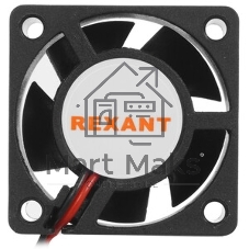 Вентилятор корпусной Rexant RX 4020MS, 40 мм, 6900 об/мин, 28 дБ, 2 pin, без подсветки