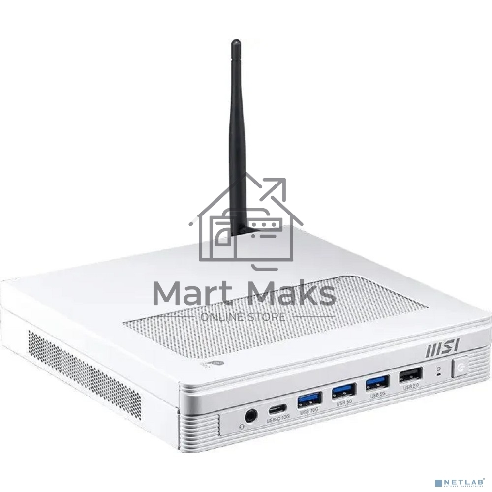 Неттоп MSI Pro DP10 A14MG-014BRU i3 14100 (3.5) UHDG 730 без ОС 2x2.5GbitEth WiFi BT 120W белый (936-B21012-014)