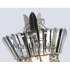 Настенный светильник Ambrella light LH41032/2 BK/CL черный/прозрачный E14*2 max 40W 310*180*460