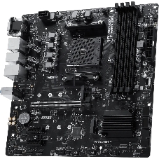 Материнская плата MSI PRO B550M-P, AM4, AMD B550, 4xDDR4, 4xSATA 6Gb/s, 2xM.2 (PCIe 4.0/3.0), 1xPCIe 4.0 x16, 2xPCIe 3.0 x1, 1xVGA, 1xHDMI, 1xDisplayPort, 1x 1Gb LAN, 4xUSB 3.2 Gen1 Type-A, 2xUSB 2.0 Type-A, 3x3.5 мм, 7.1, microATX