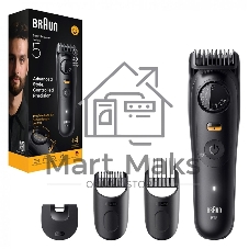 Триммер Braun BT5520 черный (насадок в компл:3шт)