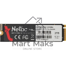 Накопитель SSD Netac NV7000-Q, 2Tb, M.2 2280, PCIe 4.0 x4, NVMe, R/W 7100/6200, с радиатором