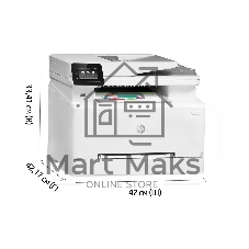 МФУ лазерное HP Color LaserJet Pro M283fdw (7KW75A), A4, цветной, печ. до 21 стр/мин., скан. до 26 стр/мин. (ч/б) 22 стр/мин. (цвет), 600 x 600 dpi (печать) 300x300dpi (скан), USB, RJ-45, Wi-Fi, Air Print, Mopria