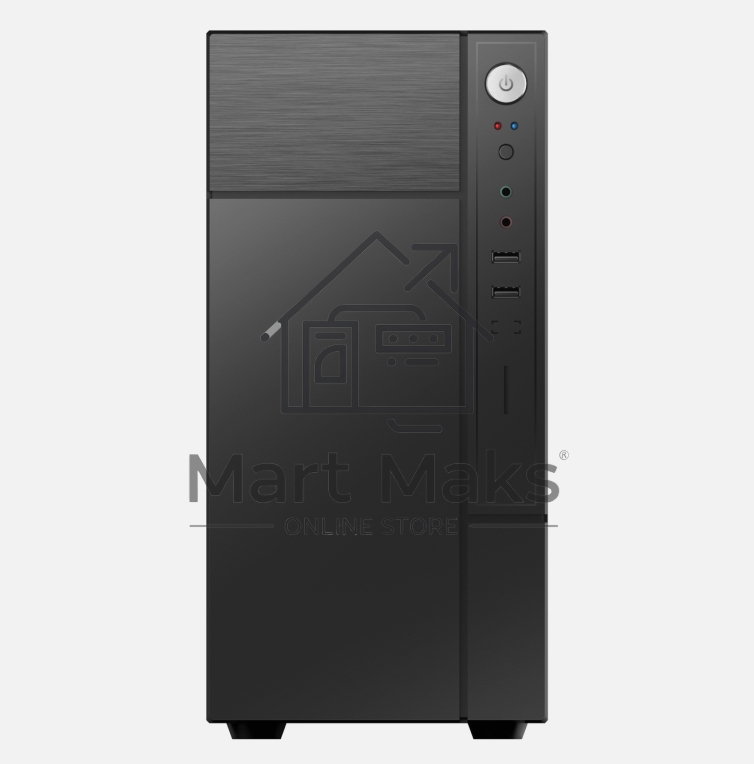 Компьютерный корпус с блоком питания 450Вт./ Case Forza mATX case, black, w/PSU 450W 12cm, w/2xUSB2.0, w/pwr cord, w/o FAN