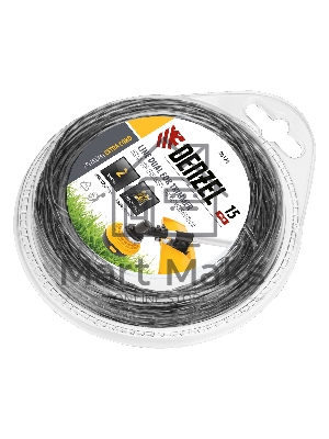 Леска для триммера Denzel двухкомпонентная квадрат 2,0мм 15 м EXTRA CORD 96124