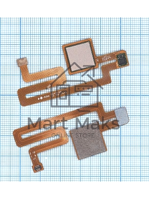 Шлейф со сканером отпечатка пальца для Xiaomi Mi Max золотой Шлейф со сканером отпечатка пальца для Xiaomi Mi Max золотой