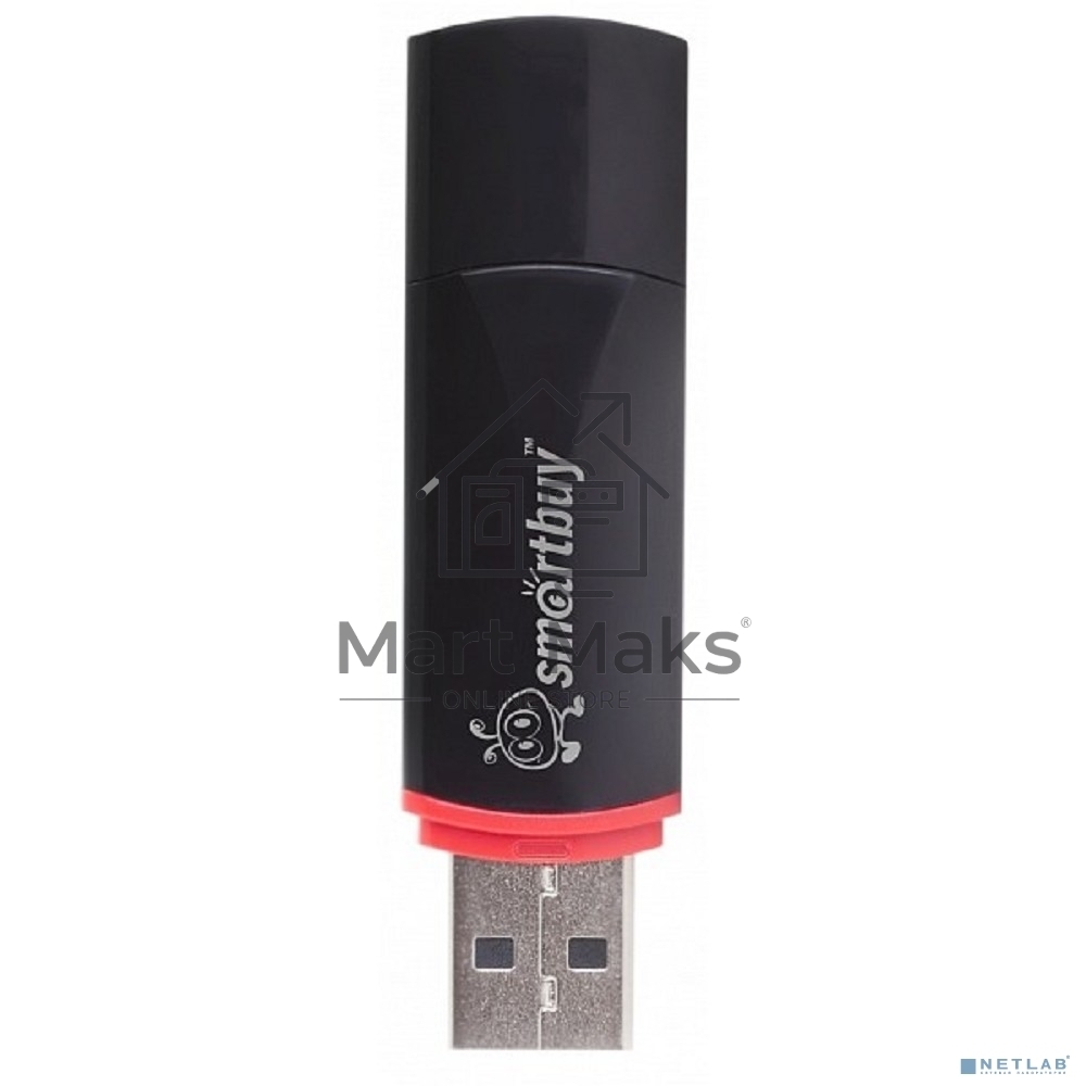 Флешка USB R/W SmartBuy R/W USB Drive 4Gb Crown Black SB4GBCRW-K