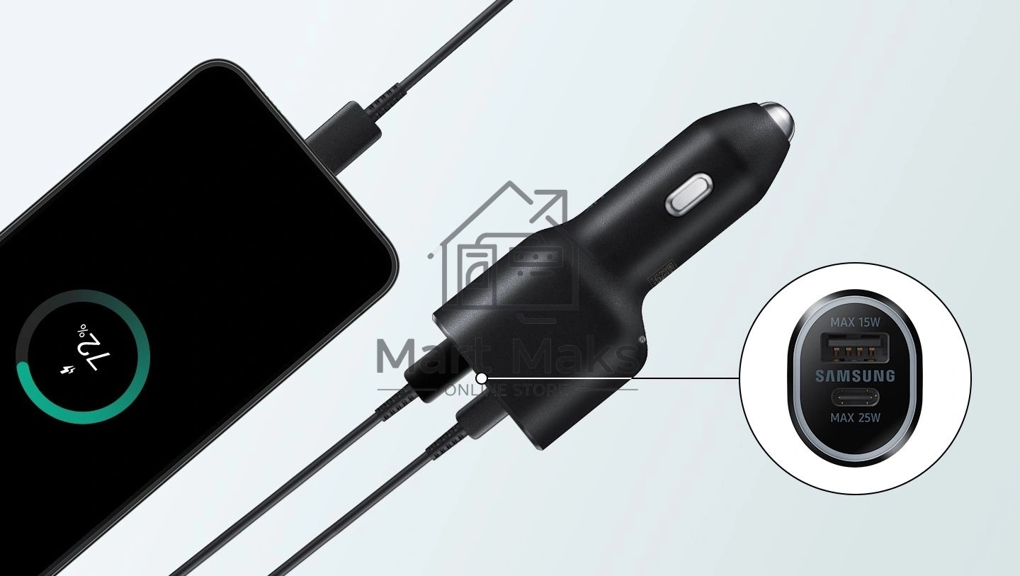 Зарядное устройство для авто Samsung EP-L4020NBEGEU W/O CABLE