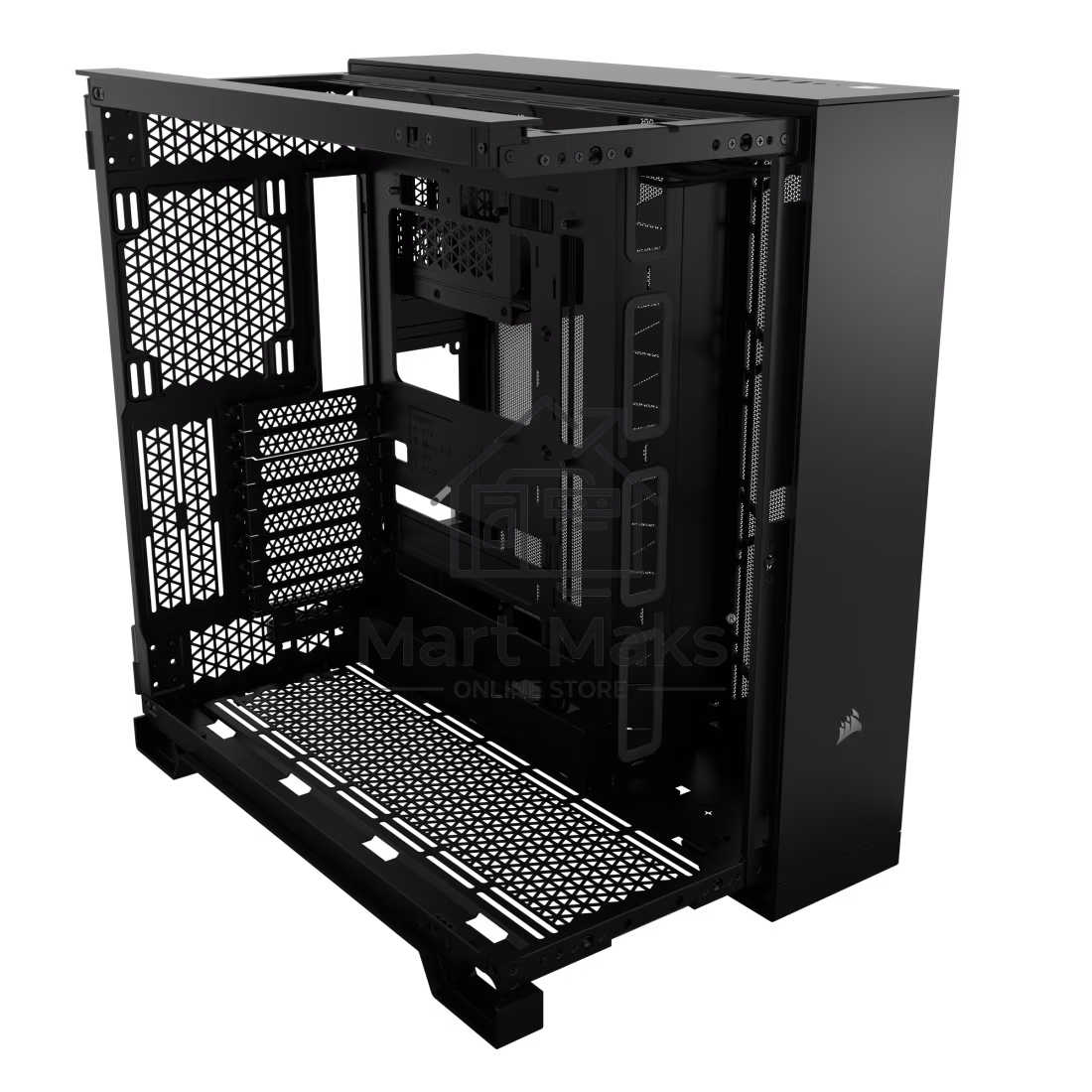 Компьютерный корпус без блока питания Corsair 6500X, Midi-Tower, TG, no fan, 4xUSB-A 3.2, 1xUSB 3.2 Type-C, E-ATX, ATX, mATX, mITX черный