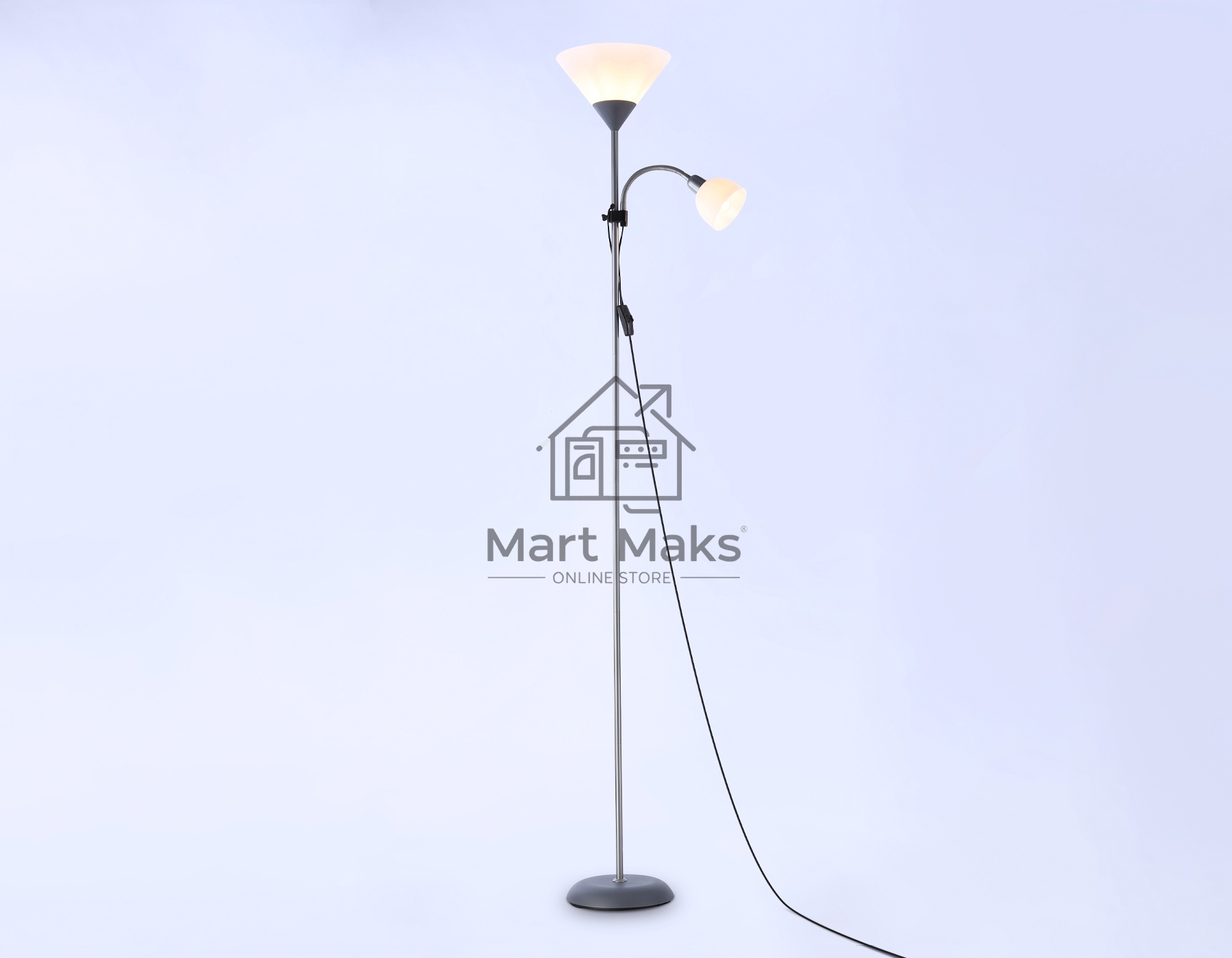 Светильник Ambrella light TR97626/2 SL серебро E27+E14 max 40W D245/100*1770