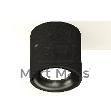 Светильник Ambrella Light XS7532021 SBK/PBK черный песок/черный полированный MR16 GU5.3 (C7532, N7011)