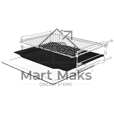 Духовой шкаф Gorenje BCM4058B, компактный, функция СВЧ, 50 л, макс. температура 275 градусов, электронное управление, дисплей, Wi-Fi, MultiFlow 360, AirFry, динамическая система охлаждения DC+, быстрый нагрев, цвет черный