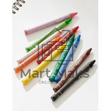 Восковые мелки Deli EC20820 Colorun 24 цвета, картонная коробка с европодвесом