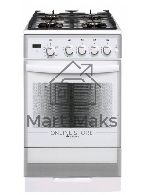 Плита газовая Gefest ПГ 5500-03 0042 белый, конфорок 4 шт, духовка 52 л, 50 см x 85 см x 58.5 см