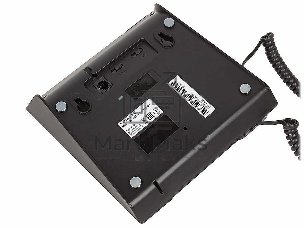 Телефон проводной Alcatel T56 черный АОН, Display, Flash, Recall, Wall mt.