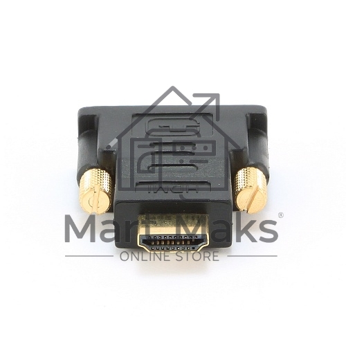 Адаптер (переходник) Gembird HDMI-DVI A-HDMI-DVI-1, 19M/19M, золотые разъемы, пакет