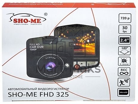 Видеорегистратор Sho-Me FHD-325 черный 1080x1920 1080p 140гр. GC1247+SC1034