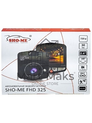 Видеорегистратор Sho-Me FHD-325 черный 1080x1920 1080p 140гр. GC1247+SC1034