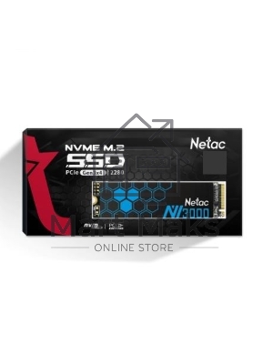 Накопитель SSD Netac NV3000, 2Tb, PCIe 3.0 x4, M.2 2280, NVMe, R/W 3100/2100, с радиатором