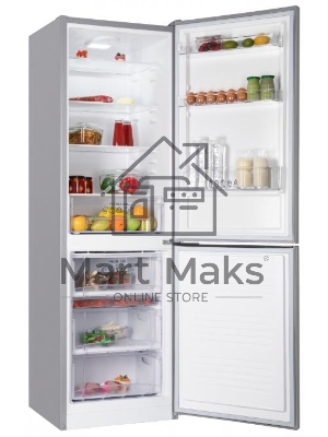 Холодильник Nordfrost NRB 152 X нержавеющая сталь двухкамерный 205/115 л морозилка снизу