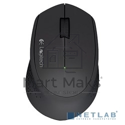 Мышь беспроводная Logitech M280 черный, 1000 dpi, радиоканал, USB, кнопки - 3