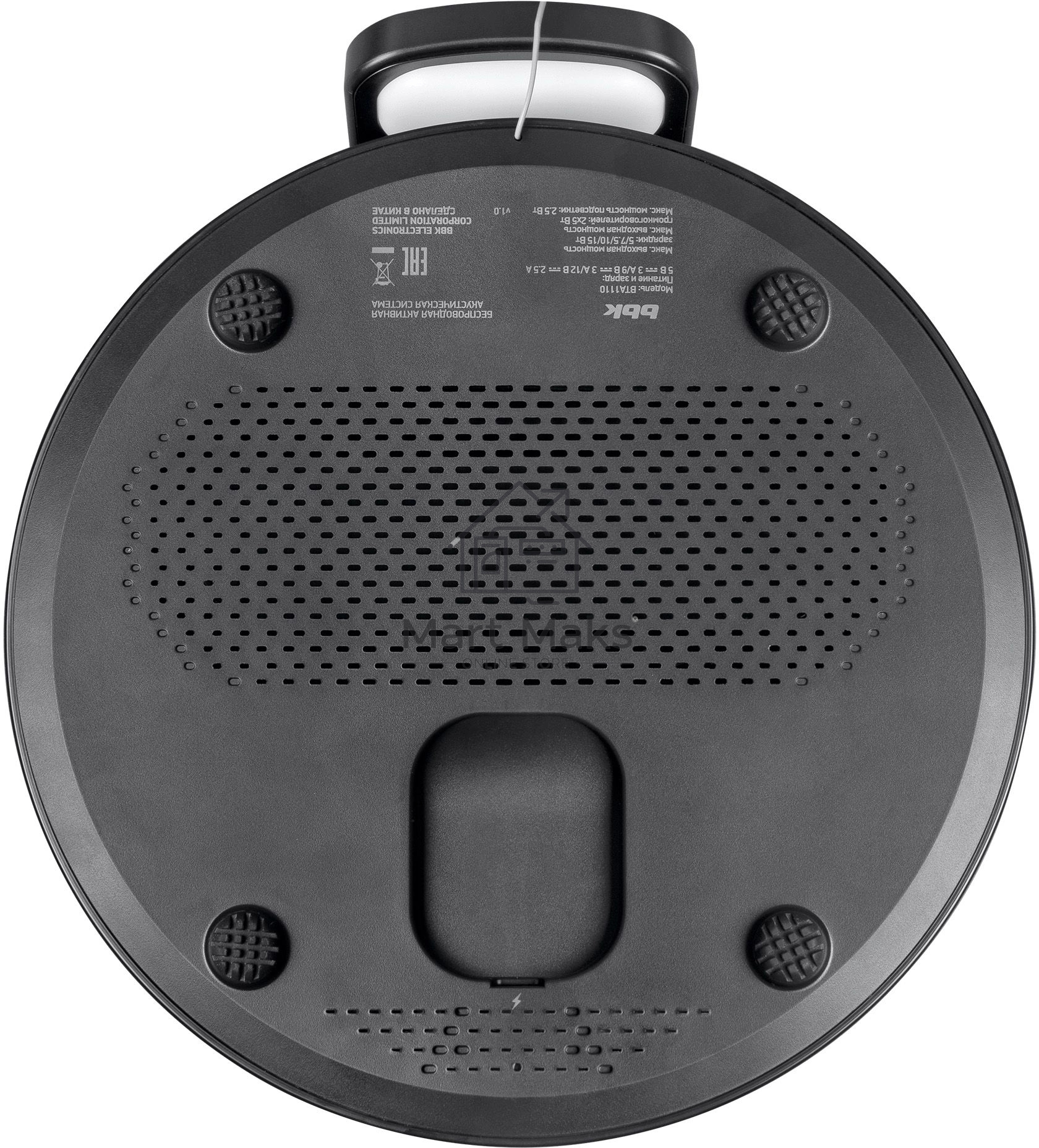 Портативная колонка BBK BTA1110 черный 10W 2.0 BT 10м 1800mAh