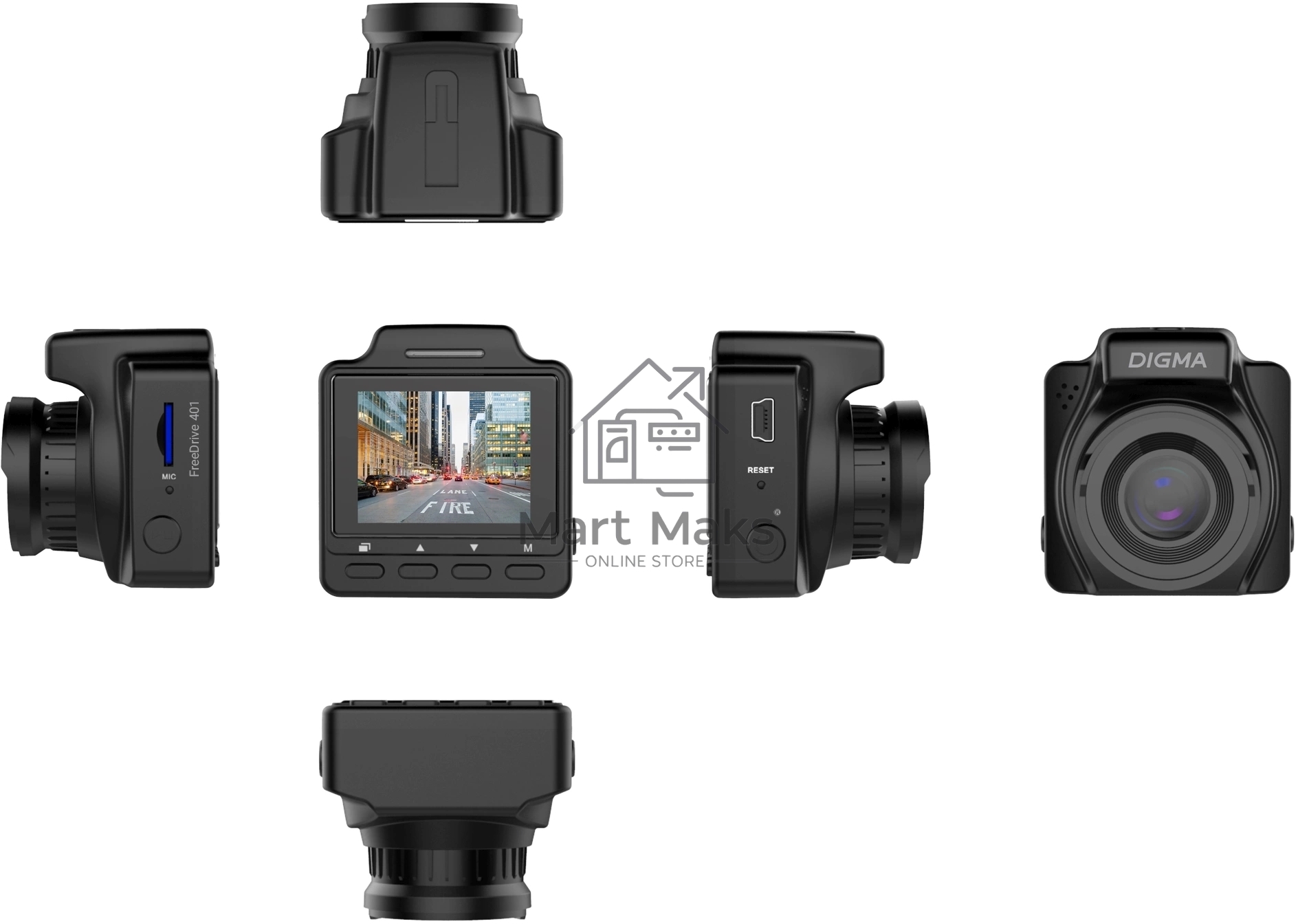 Видеорегистратор Digma FreeDrive 401 черный 4Mpix 2160x3840 2160p 170гр. NTK96675