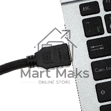 Кабель аудио-видео Cactus CS-HDMI.2-2 HDMI (m)/HDMI (m) 2м. позолоченные контакты черный