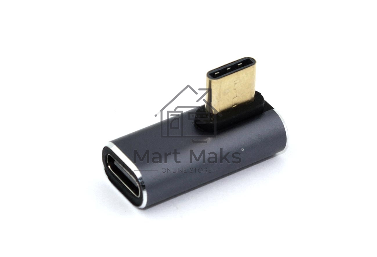 Переходник USB 4 Type C мама-папа угловой тип 1