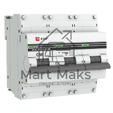 Выключатель автоматический EKF mcb47100-3-50C-pro 3P 50А (C) 10kA ВА 47-100 EKF PROxima