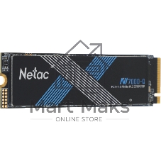 Накопитель SSD Netac NV7000-Q, 2Tb, M.2 2280, PCIe 4.0 x4, NVMe, R/W 7100/6200, с радиатором