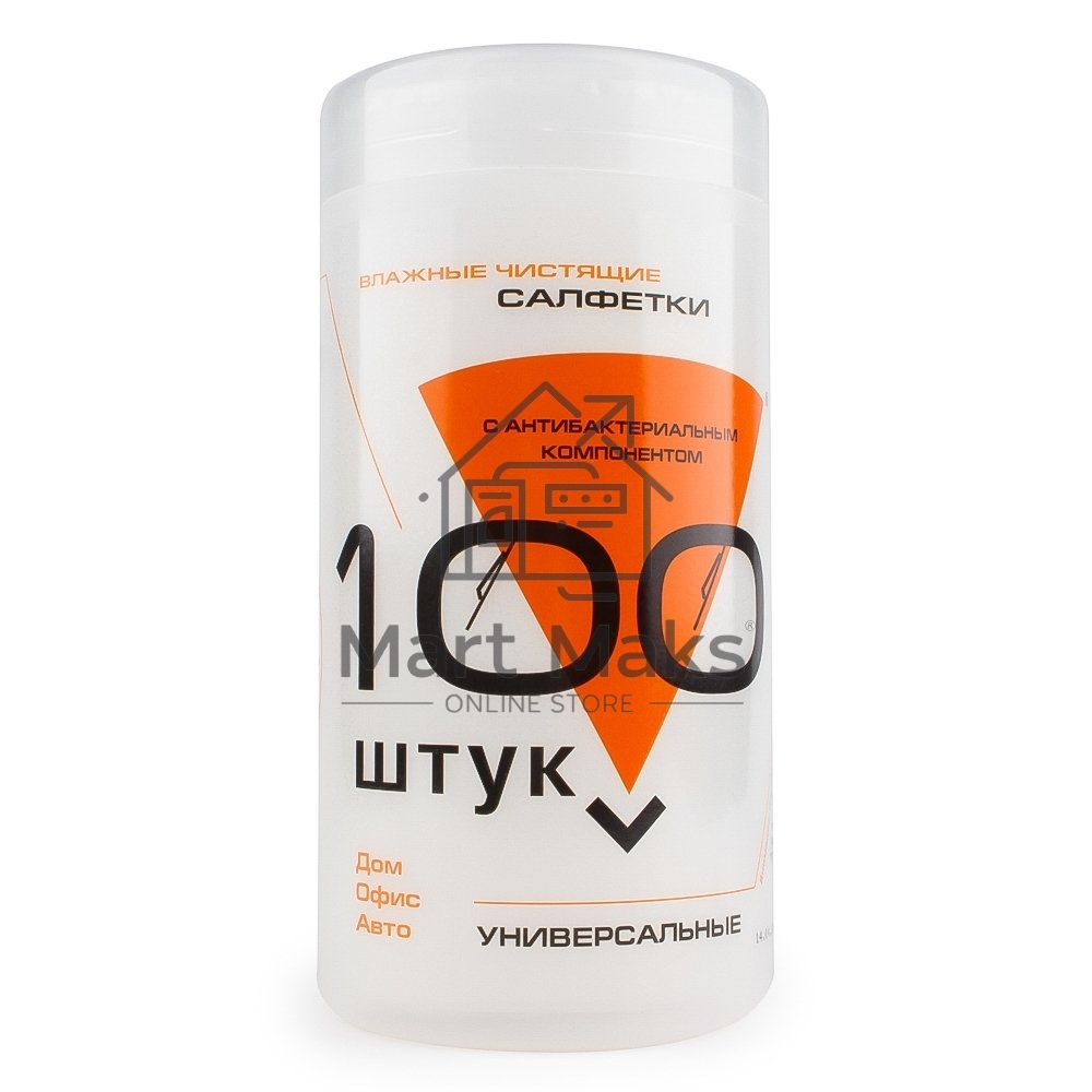 Чистящие средства Konoos KBU-100 Салфетки для комп. техники в банке, 100 шт.
