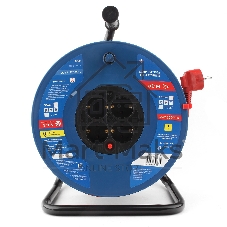 Удл. на пласт. катушке “Power Cube” IP20 16А 50м ПВС 3x1,5мм2 4 роз. с/з