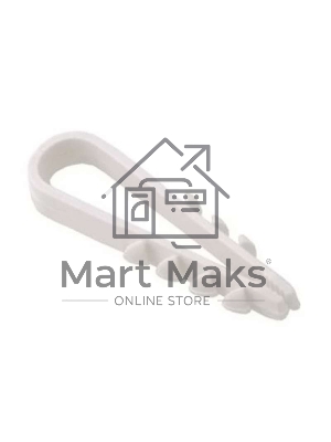 Дюбель-хомут нейлоновый Rexant 5-10 мм, белый, упаковка 100 шт.