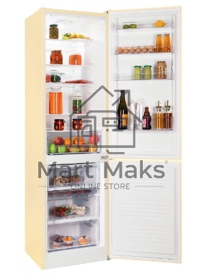 Холодильник Nordfrost NRB 154 ME мрамор бежевый двухкамерный 238/115 л морозилка снизу, капельная система