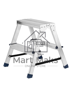Стремянка Сибртех 97922 двусторонняя 2ст., алюминиевая