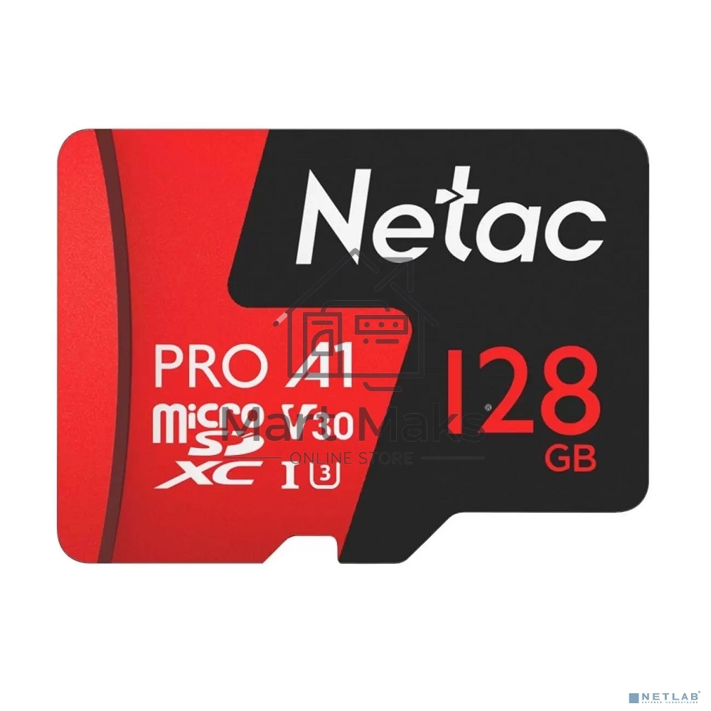 Флеш карта MicroSD card Netac P500 Extreme Pro 128GB, retail version w/o SD adapter