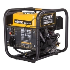 Электрогенератор бензиновый инверторный Huter DN1450i, 1.3 кВт, 96 дБ, 12.42 кг