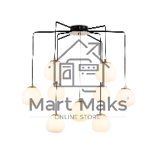 Светильник Ambrella light LH51001/6+3 SGD/BK/FR золотой песок/черный /белый матовый G9*9 max 28W D750*700