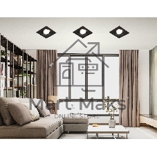 Светильник Ambrella light TN1144 BK черный IP44 GU5.3 95*95*38