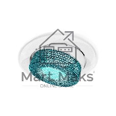 Комплект встраиваемого поворотного светильника Ambrella light XC7651063 SWH/BL белый песок/голубой MR16 GU5.3 (C7651, N7194)