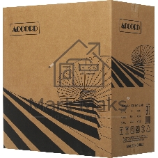 Корпус ACCORD ACC-ZA11B AR Black, Midi-Tower, чёрный, 4 x 120 мм