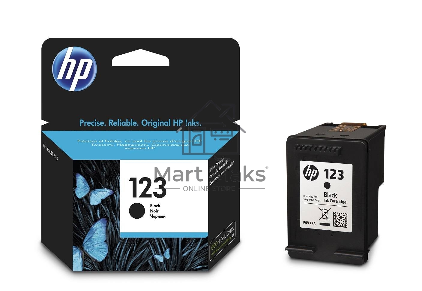 Картридж струйный HP 123 (F6V17AE) черный, 120 стр., для DeskJet 2130