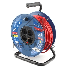 Удл. на пласт. катушке “Power Cube” IP20 16А 50м ПВС 3x1,5мм2 4 роз. с/з