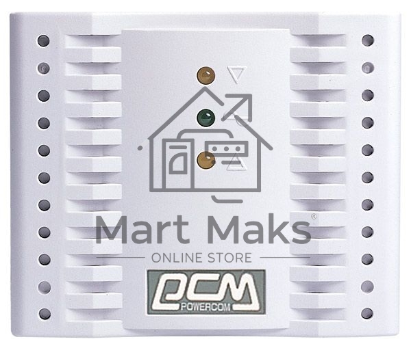  Стабилизатор напряжения Powercom Voltage Regulator, 2000VA, White, Schuko