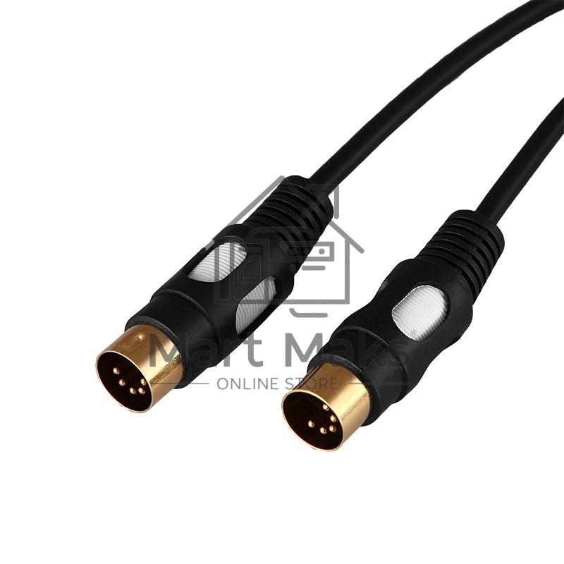 Шнур Rexant DIN 5 Pin - DIN 5 Pin, длина 1,5 метра (GOLD)