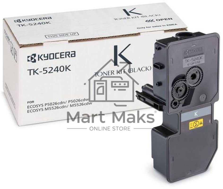 Картридж лазерный Kyocera TK-5240K (1T02R70NL0) черный для P5026cdn/P5026cdw, M5526cdn/M5526cdw 4000 стр.